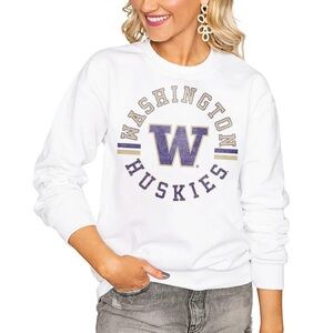 White Washington Huskies Sweatshirt